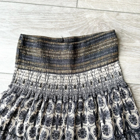 Lapis  Floral Print Strapless Convertible Dress - Picture 4 of 15